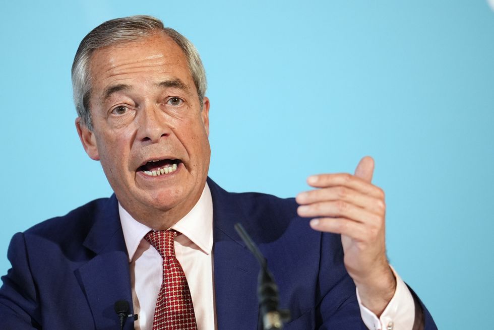 Reform UK leader Nigel Farage