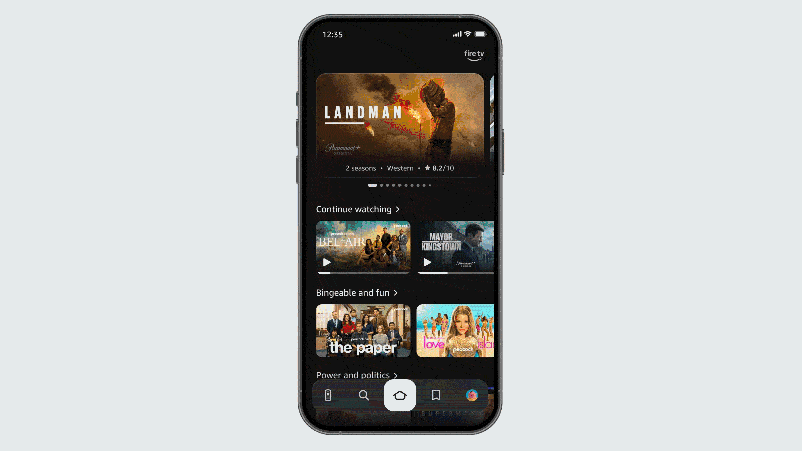 Refreshed Amazon Fire TV app