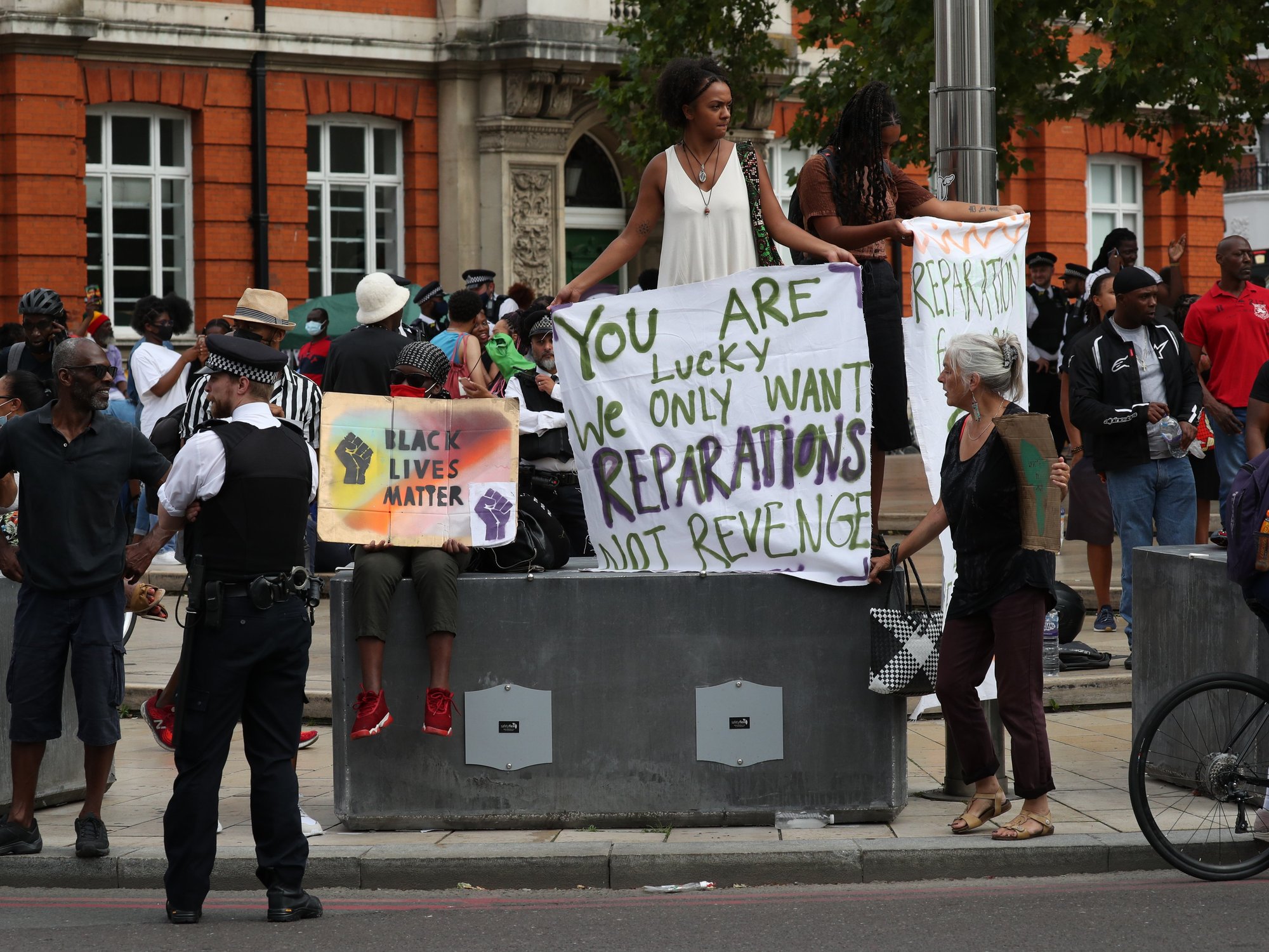 Reparations protesters