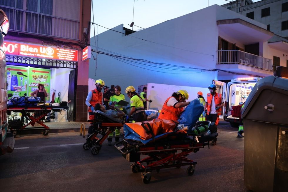 Restaurant collapses Majorca