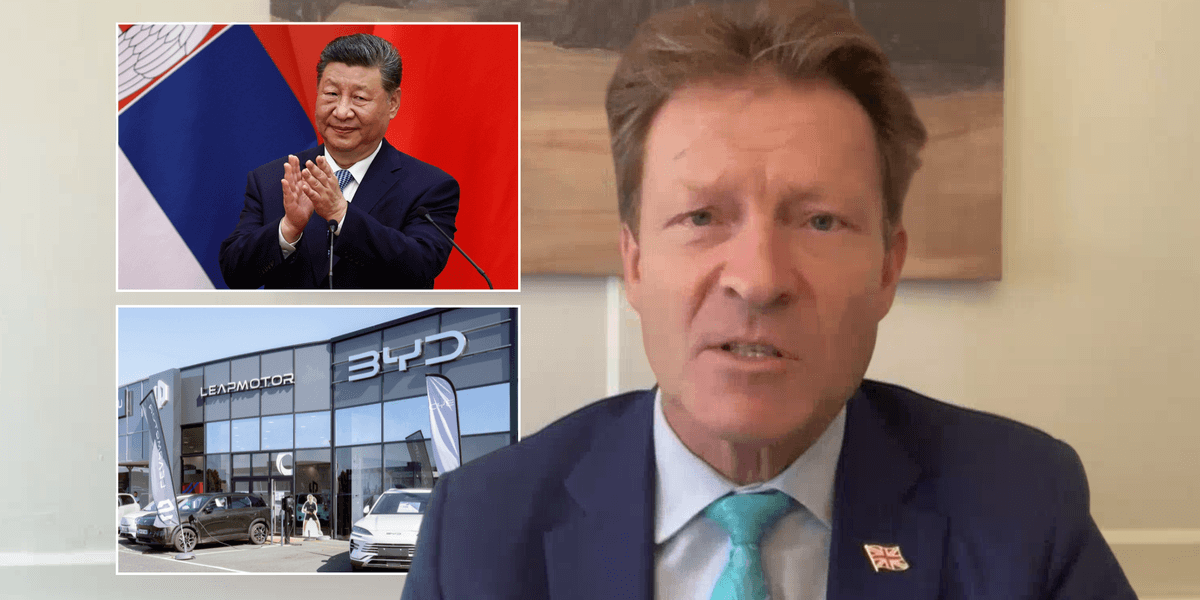 Richard Tice demands 100% tariffs on ‘all Chinese electric vehicles’ to save British motor industry from ‘dustbin of history’