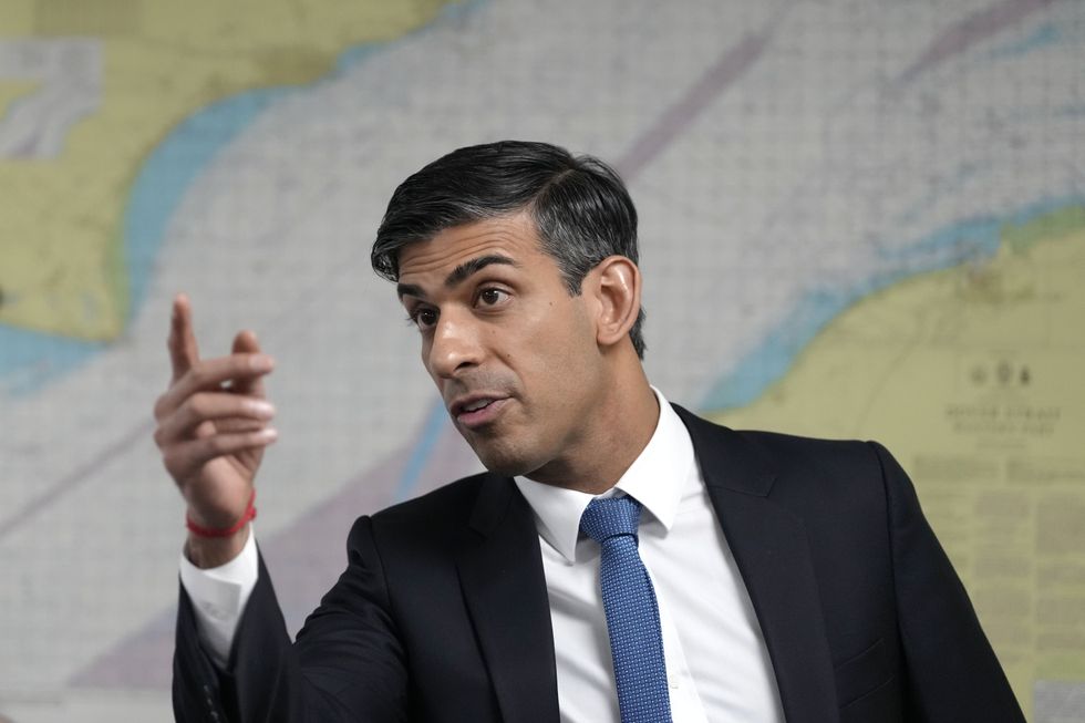 Rishi Sunak on a visit to Dover in Kent