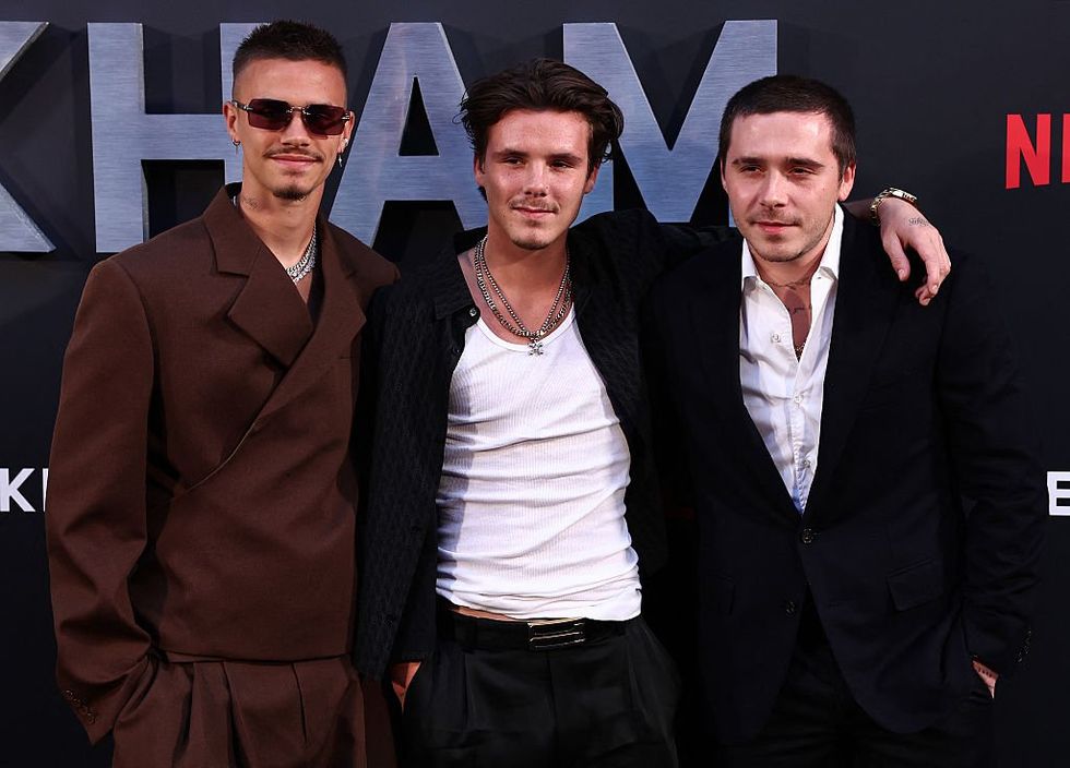 Romeo with his brothers, Cruz and Brooklyn