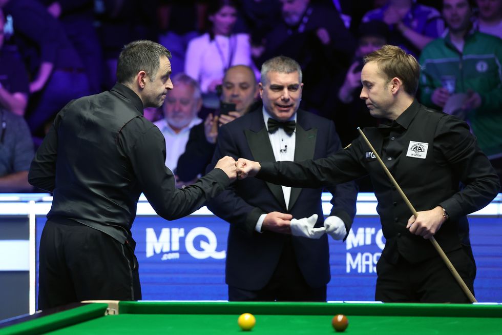 Ronnie O'Sullivan and Ali Carter clashed earlier this year