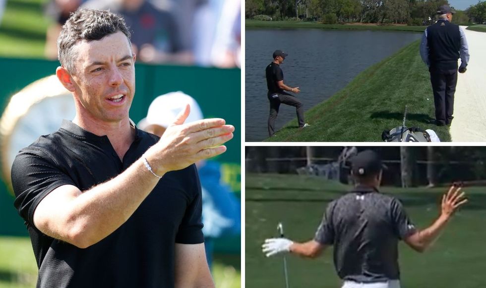 Rory McIlroy's controversial drop was watched by millions