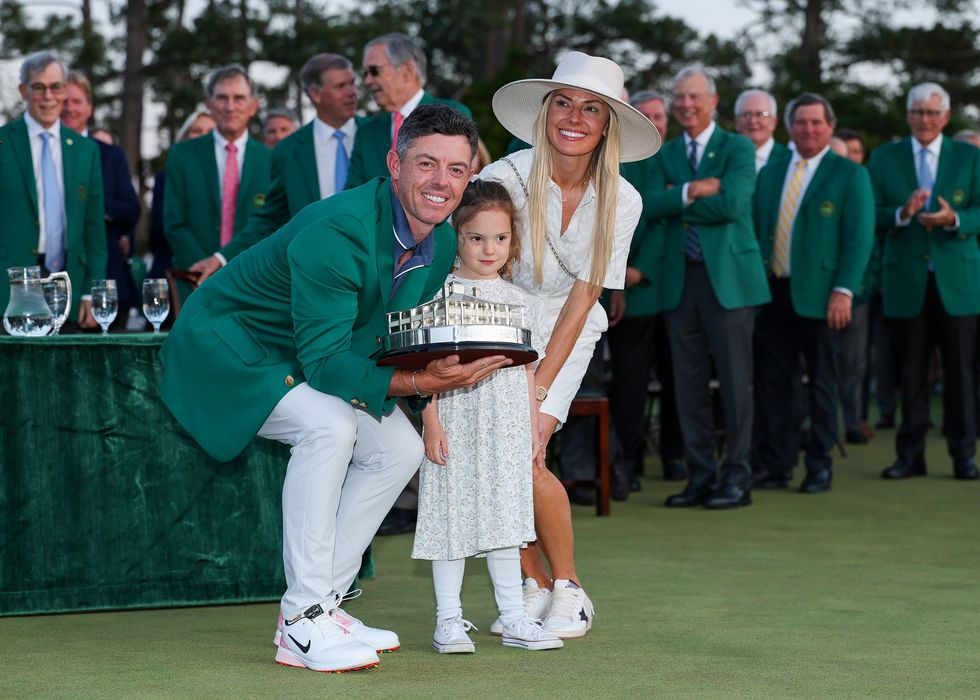 Rory McIlroy with wife Erica Stoll and daughter Poppy