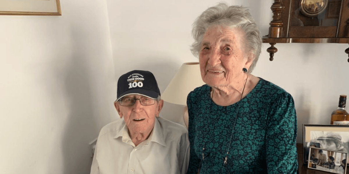 'Magnificent servant!' WW2 veteran celebrates 100th birthday with wife of 75 years