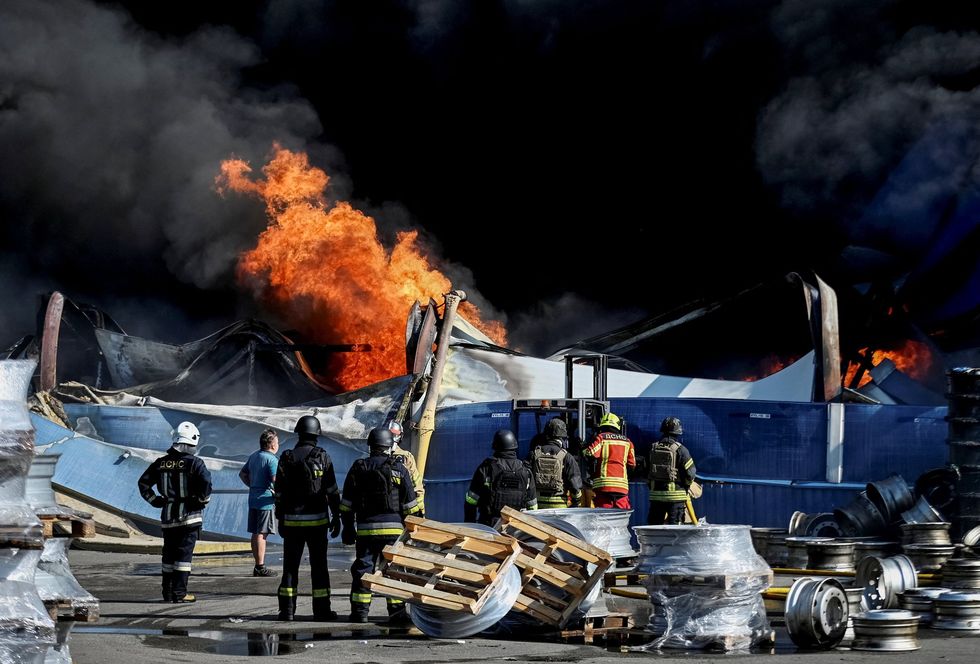 Russian strike on Myla