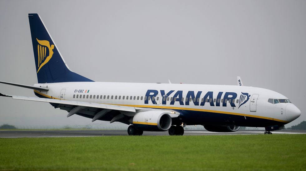 Ryanair plane on runway