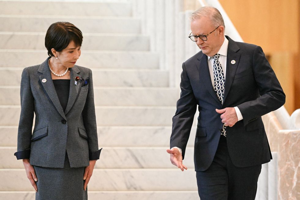 Sanae Takaichi and Anthony Albanese