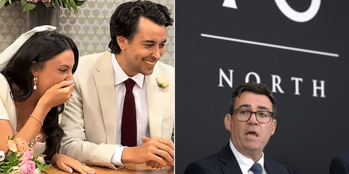 Bride tells Andy Burnham 'not to ruin' her big day after booking wedding at No10 North