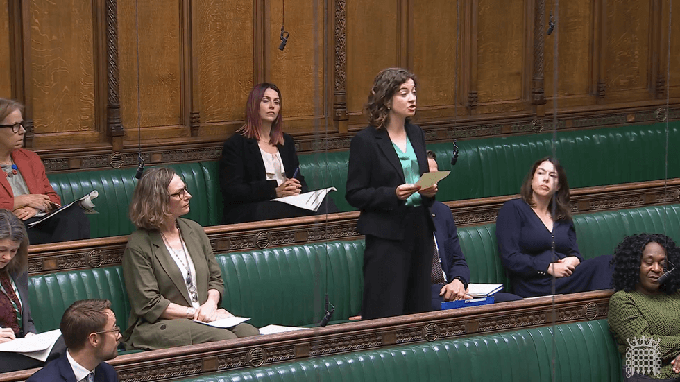 Sarah Coombes in Parliament
