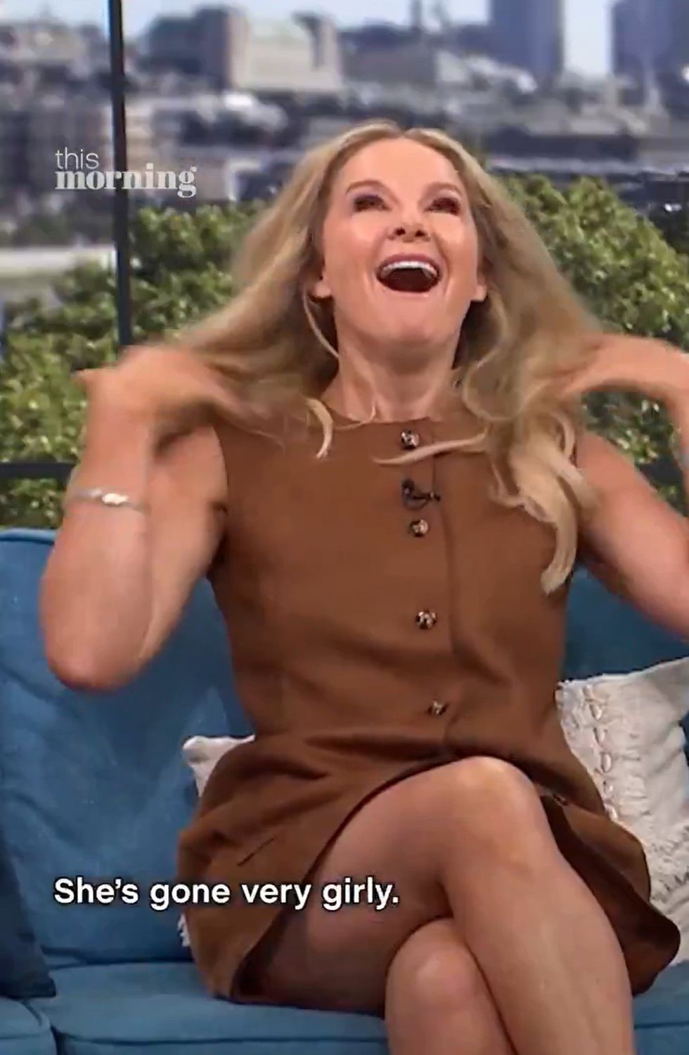 Sarah Hadland could not hide her fancy for Nigeria international and Udinese star Maduka Okoye