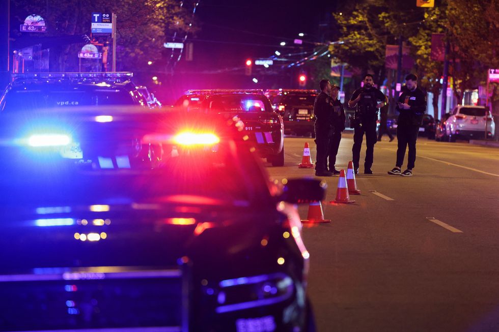Scene of car ramming