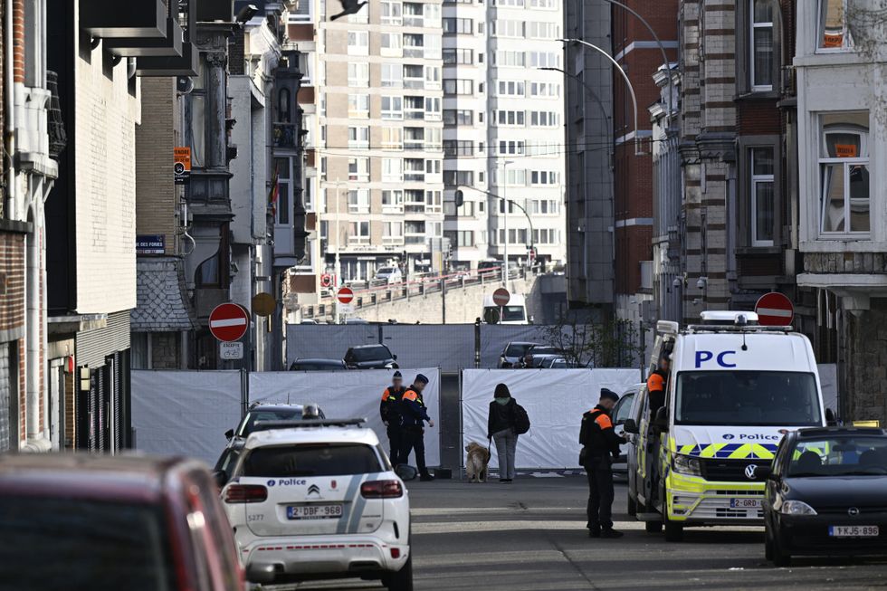 Scene of the explosion in Belgium