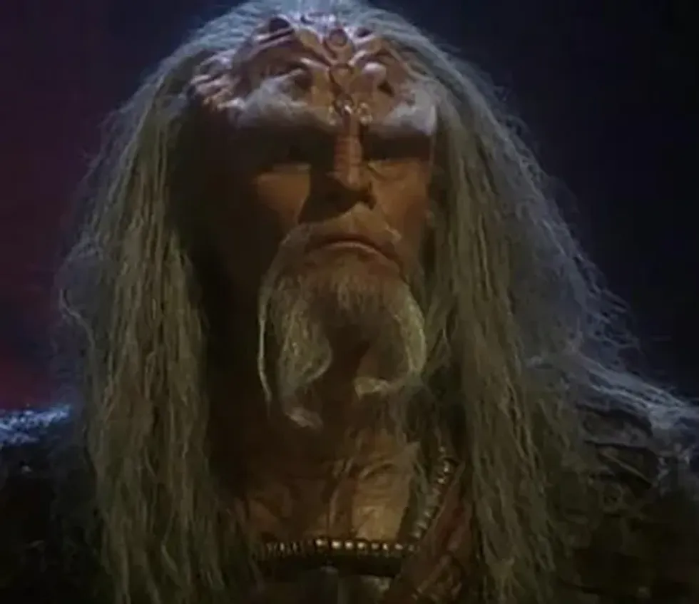Schroeder as the Klingon Chancellor