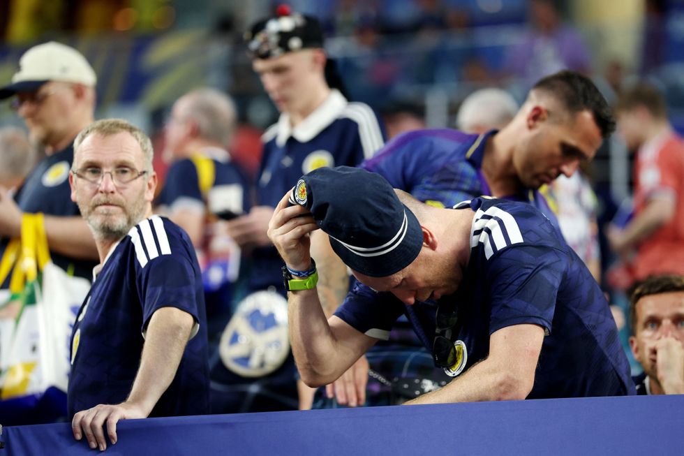 Scotland fans were left devastated after defeat to Brazil