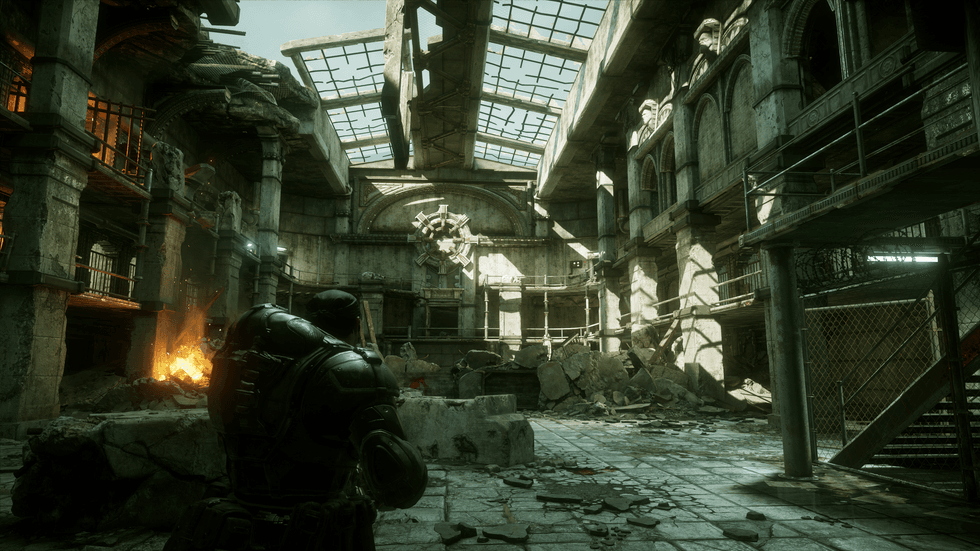 screenshot of Gears of War: Reloaded with new 4K textures