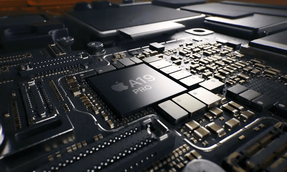 screenshot of the A19 Pro being assembled
