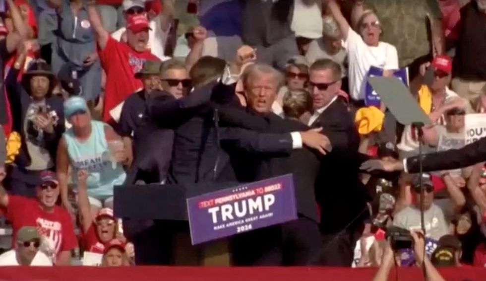 Secret Service agents intervened to help the 45th President
