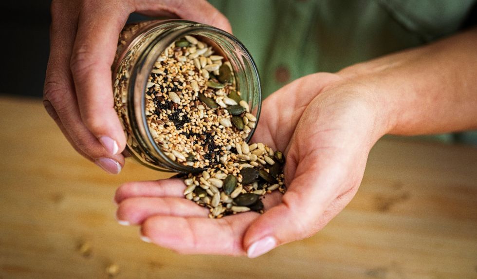 seeds in hand