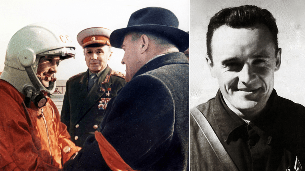 Sergei Korolev and Yuri Gagarin