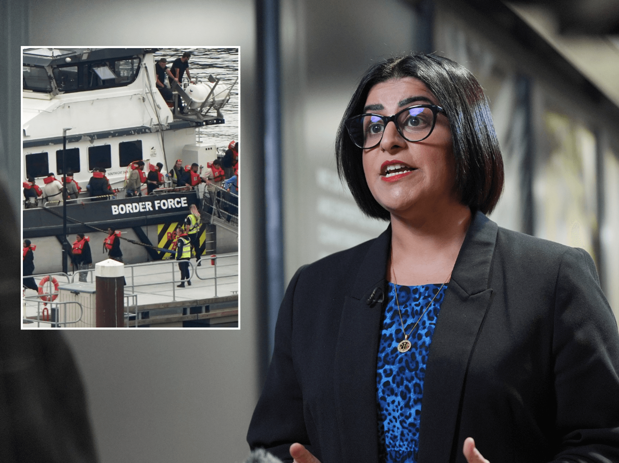 Shabana Mahmood, migrant arrival