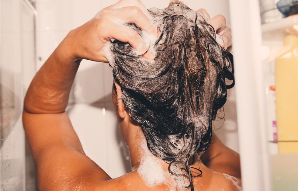 SHAMPOO IN HAIR