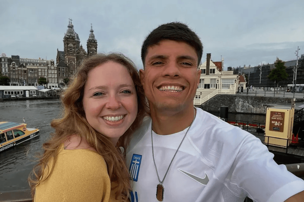 Sharif Ahmadzai and Alaina Hall