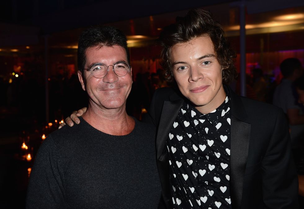 Simon Cowell and Harry Styles