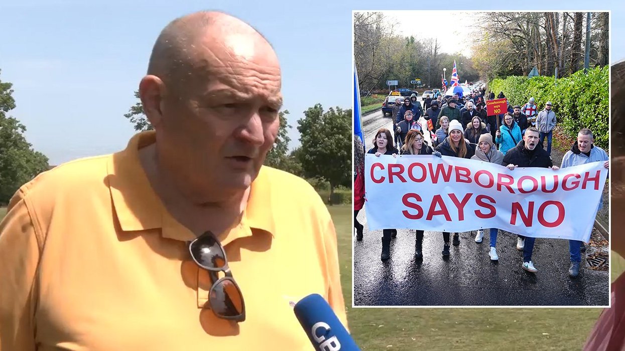 Simon Lane, Crowborough protest