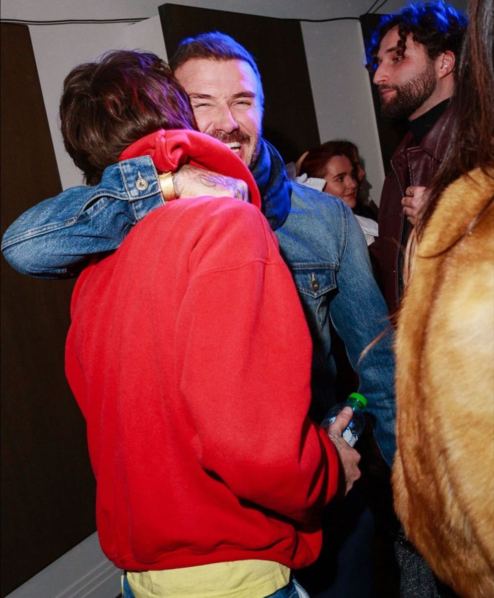 Sir David and Cruz Beckham
