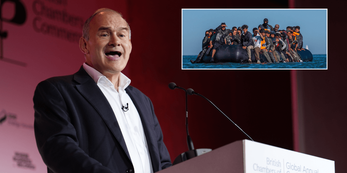 Ed Davey blames Nigel Farage and Brexit for migrant crisis as Lib Dems back joining EU asylum scheme