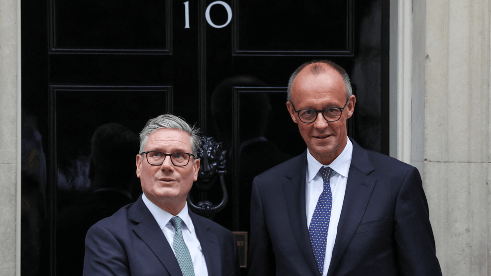 Sir Keir Starmer and Germany's Friedrich Merz at No10