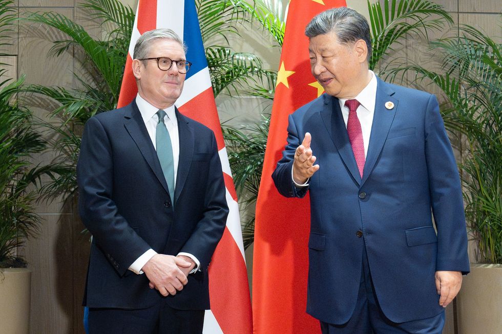 Sir Keir Starmer and Xi Jinping