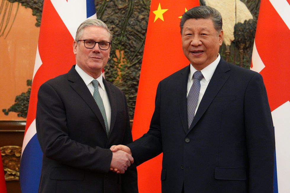 Sir Keir Starmer and Xi Jinping