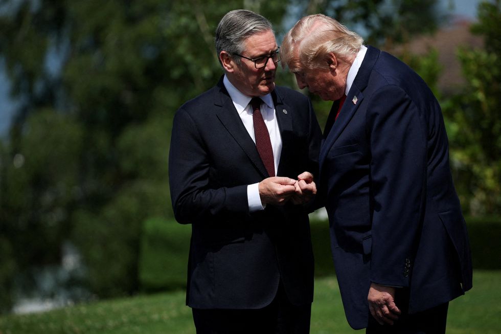 Sir Keir Starmer met with Donald Trump at the G7