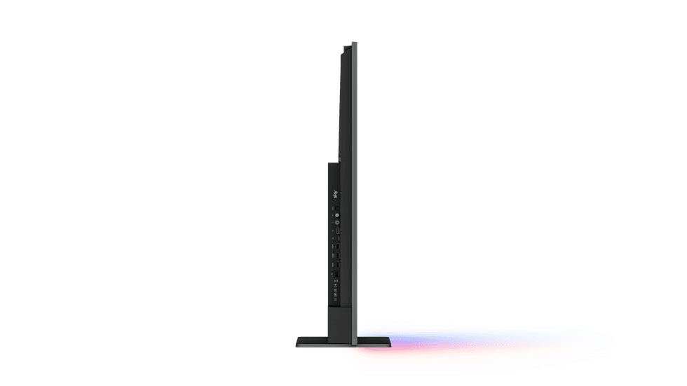 sky glass air ports pictured on the side of the smart tv