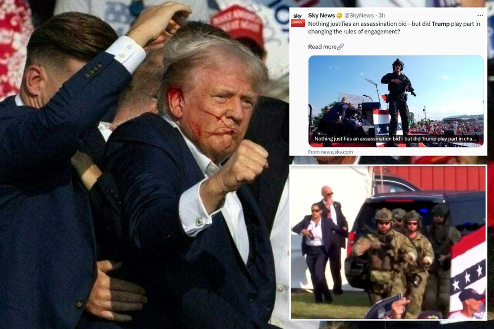Sky News blames TRUMP for fatal attack as broadcaster slammed for 'defending political violence'
