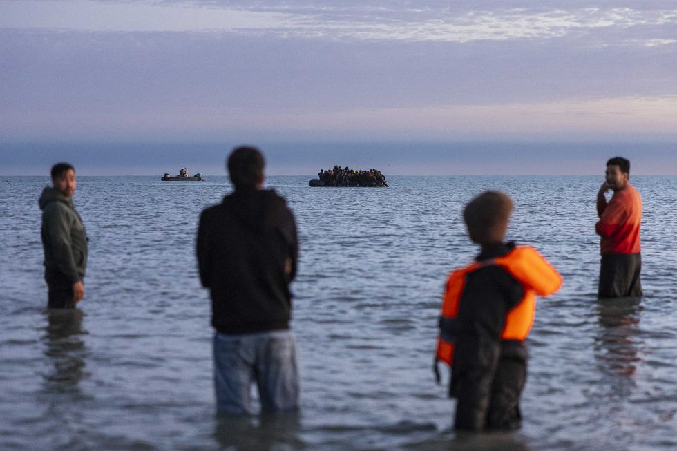 Small boat crossing