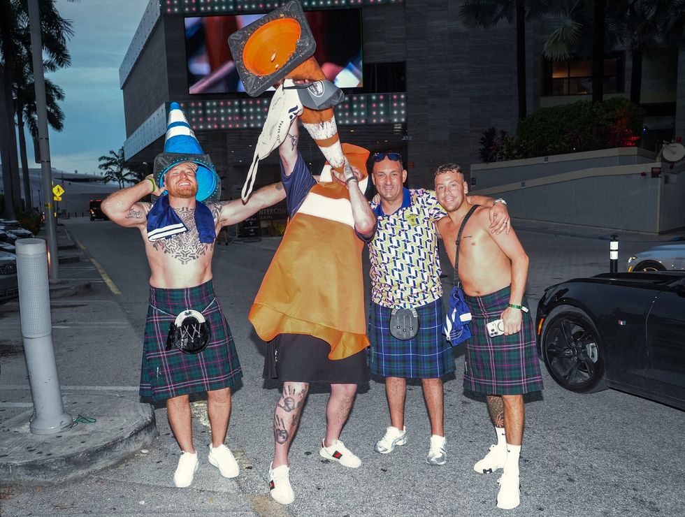 Some Scotland fans have no plans on going home anytime soon