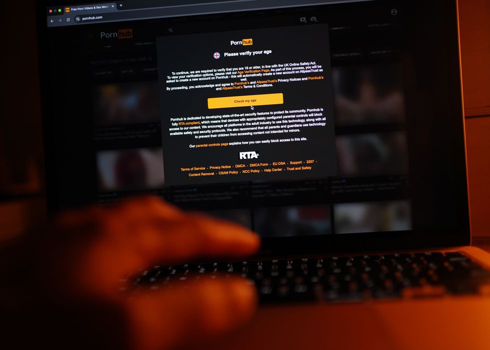someone navigates to Pornhub and must verify their age with the new UK government checks