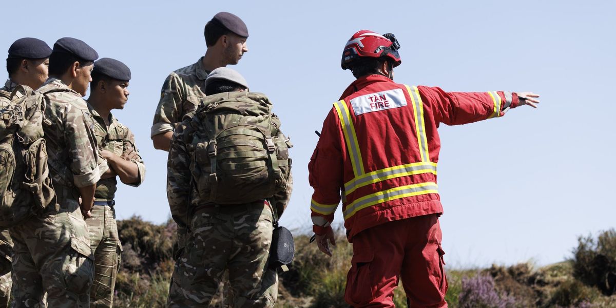 Gurkhas deployed to South Wales to help firefighters tackle raging wildfires