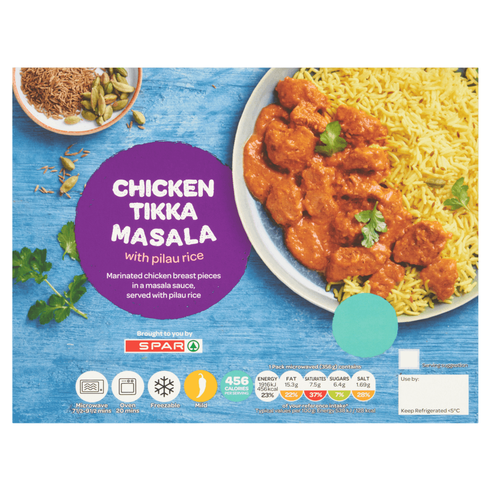 Spar Chicken Tikka Masala with Rice 400g