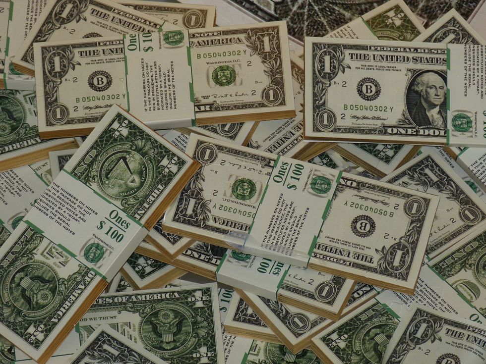 Stack of US dollars