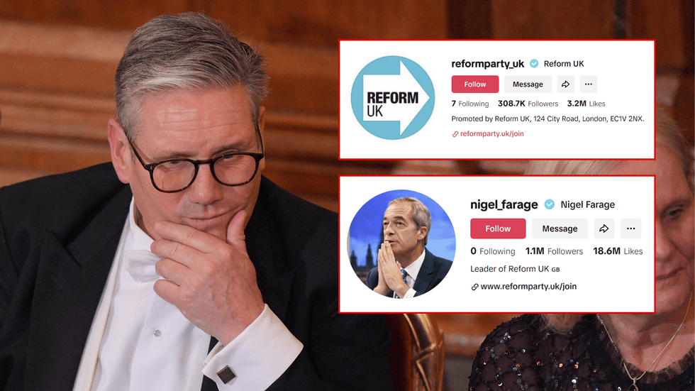 Starmer/Farage TikTok/Reform UK TikTok