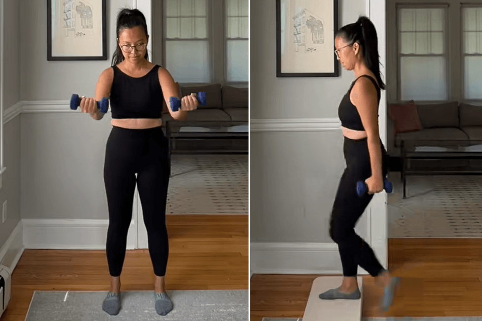 Step ups; around the worlds combination move