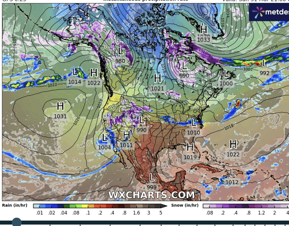 Storm forecast US