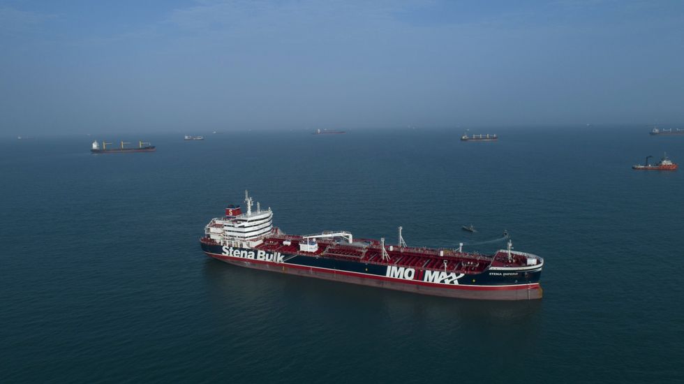Strait of Hormuz ships
