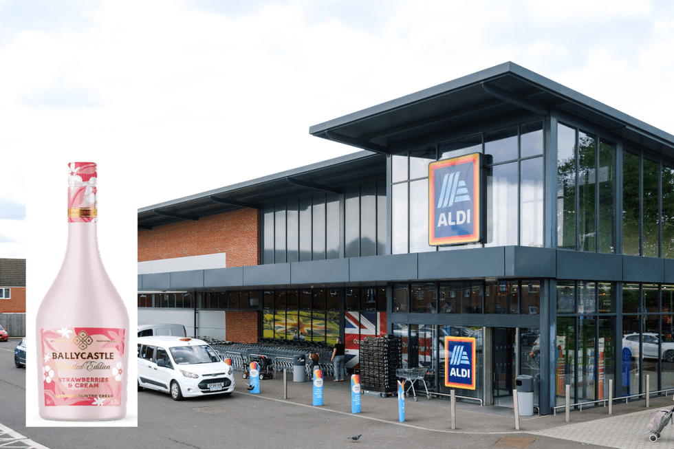 Strawberries & Cream Country Cream liqueur; Aldi store
